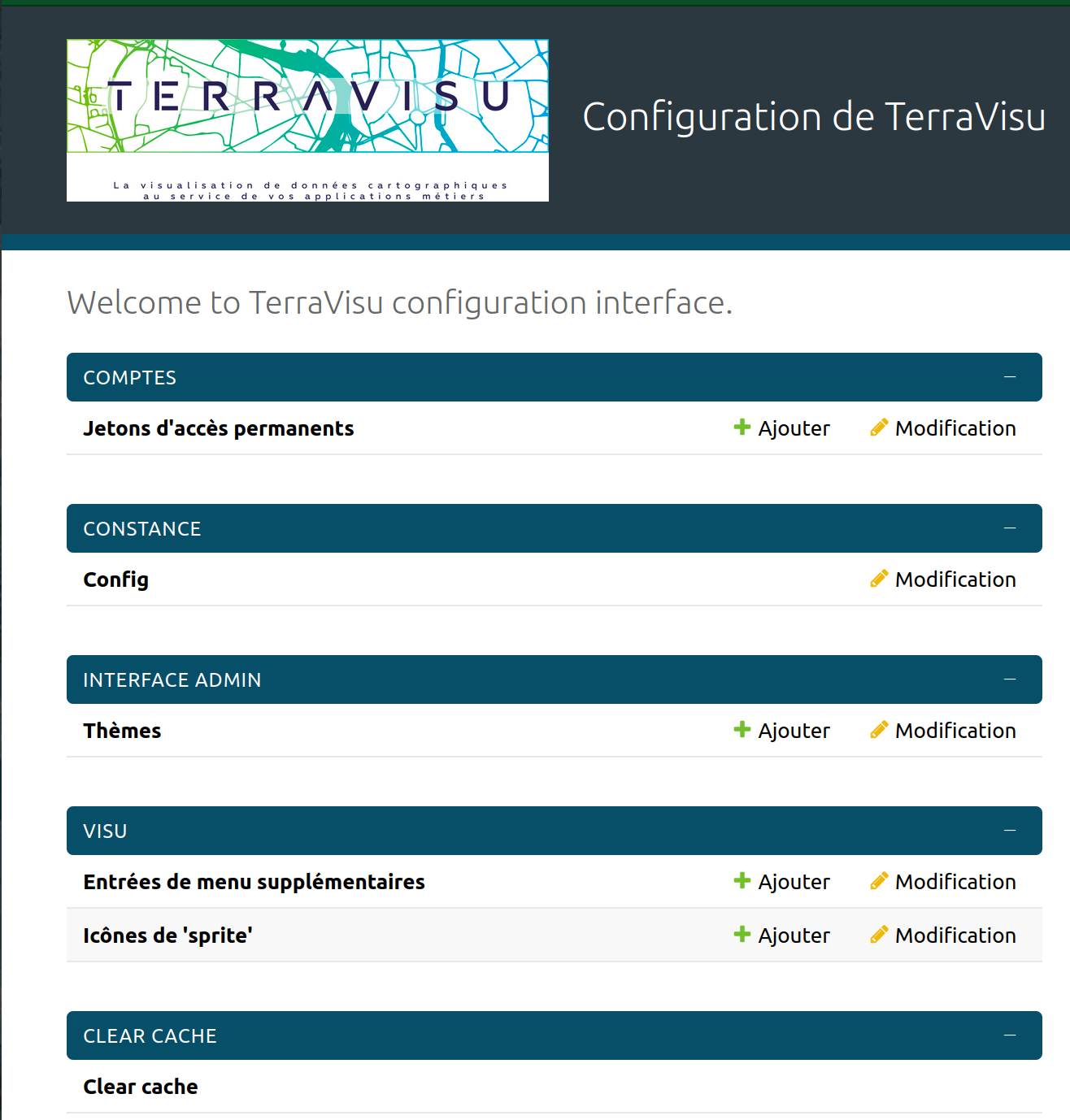Panneau de configuration