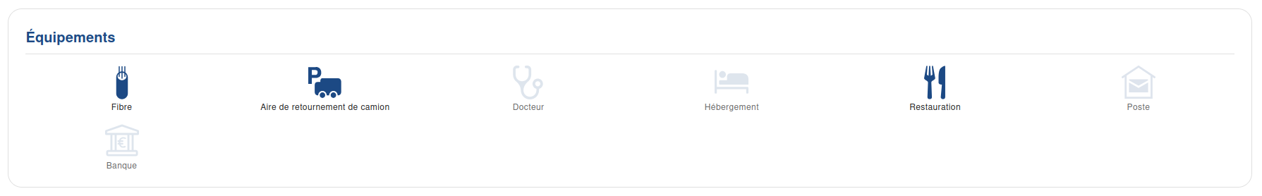 Rendu d'une section de type "Booléens"