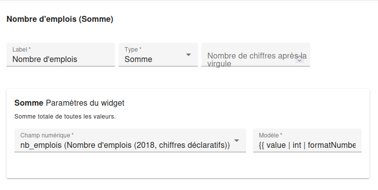 Configuration dans le backoffice